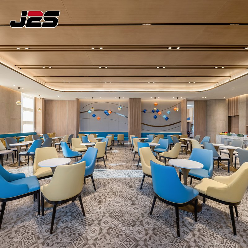 : Commercialrestaurant Furniture Turkey Blue Fabric Wall Booth Seating Multi Color Leisure Chair for Food Court