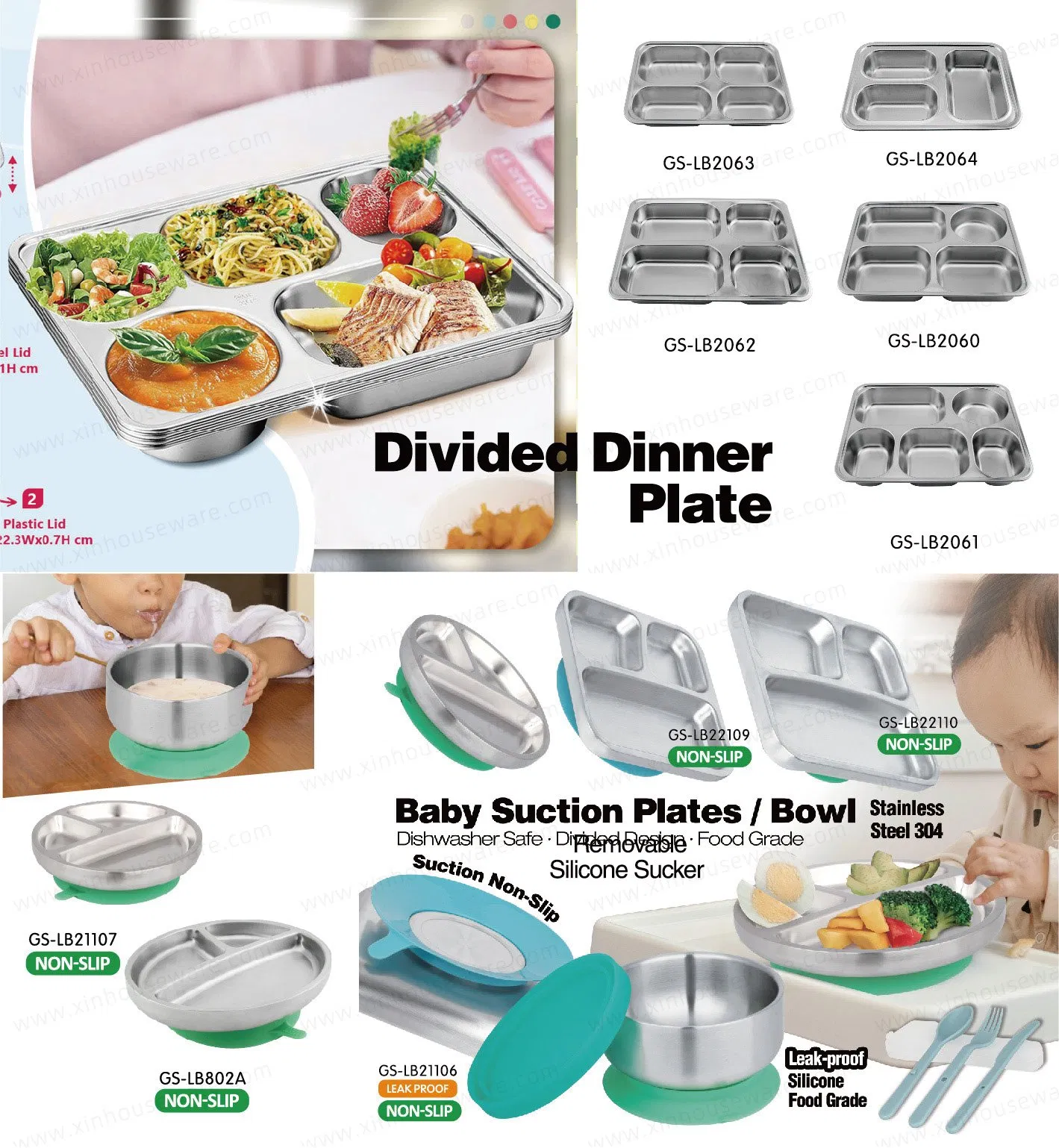 Modern Luxury Portable Overheating Preservation Office Food Heating Box Hot Food Stainless Steel Electric Lunch Box