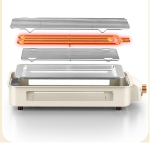 Multi-Function Electric Grill Pan with Barbecue