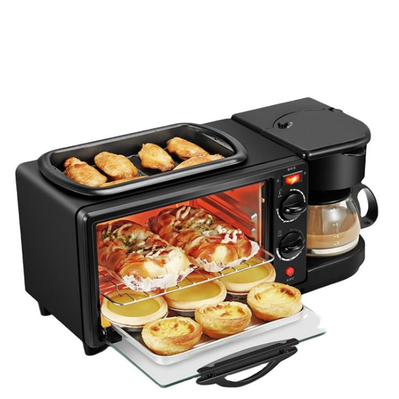 in Stock 3 in 1 Breakfast Makers Automatic Multifunction Household Fry Pan Coffee Machine Toaster 3 in 1 Breakfast Makers