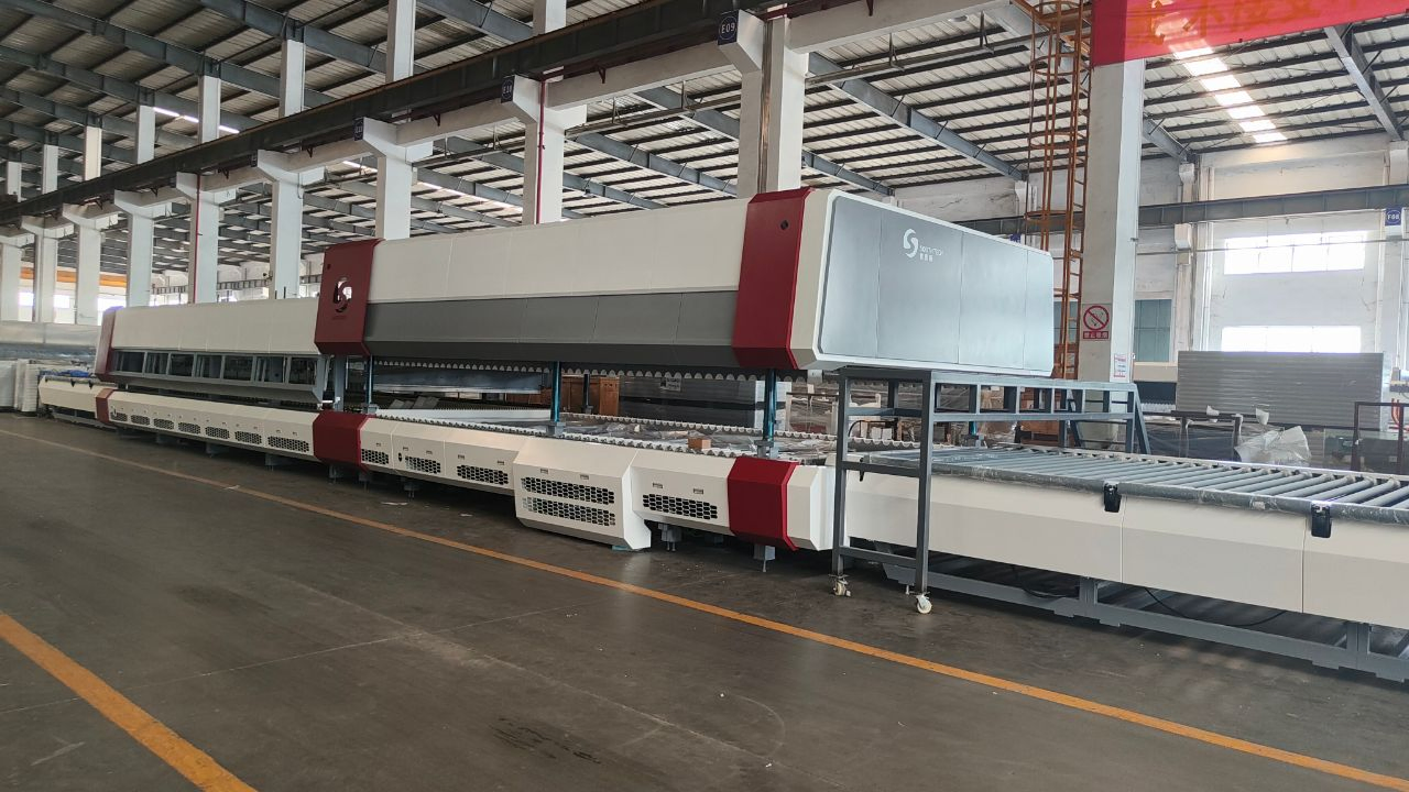 Southtech Horizontal Roller Hearth Energy Saving High Efficient Double Chamber Tempered Glass Production Equipment with Vortech Convection System for Sale
