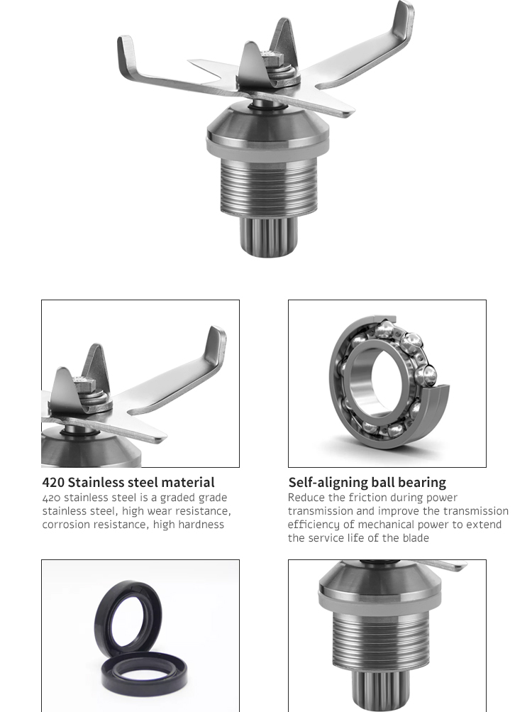 1500W 1.2L Tritan Pctg Mixing Jar Stainless Steel Blade Blender Ice Shaver Blender Soup Maker BPA Free