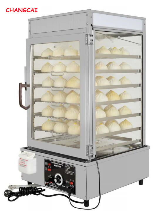 Electric Food Heating Display Cabinet Steamed Bun Machine Commercial Electric Steaming Machine Heating Steamer