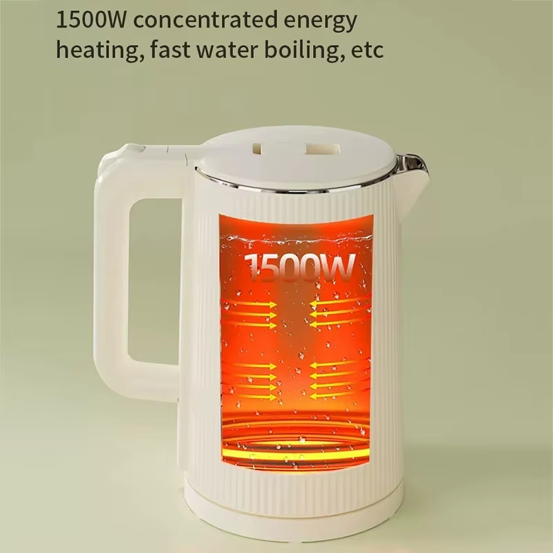 1500W Electric Kettle Household Smart Thermal Kettle 1.8L Stainless Steel Automatic Power-off Tea Pot Travel Smart Kettle