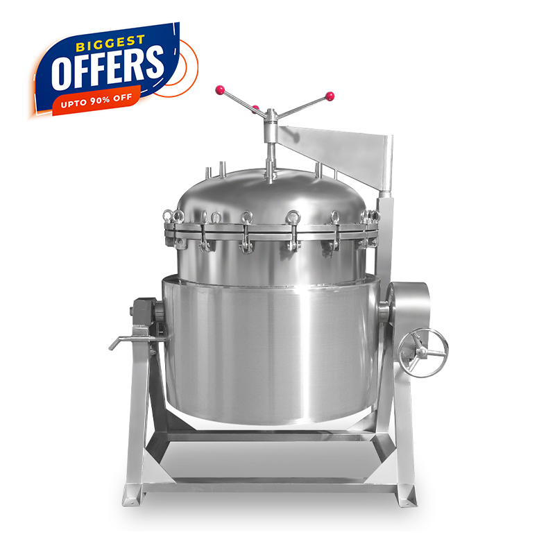 Industrial Commercial Big Capacity Cooking Kettle Electric Gas Steam Pressure Cooker Big Capacity