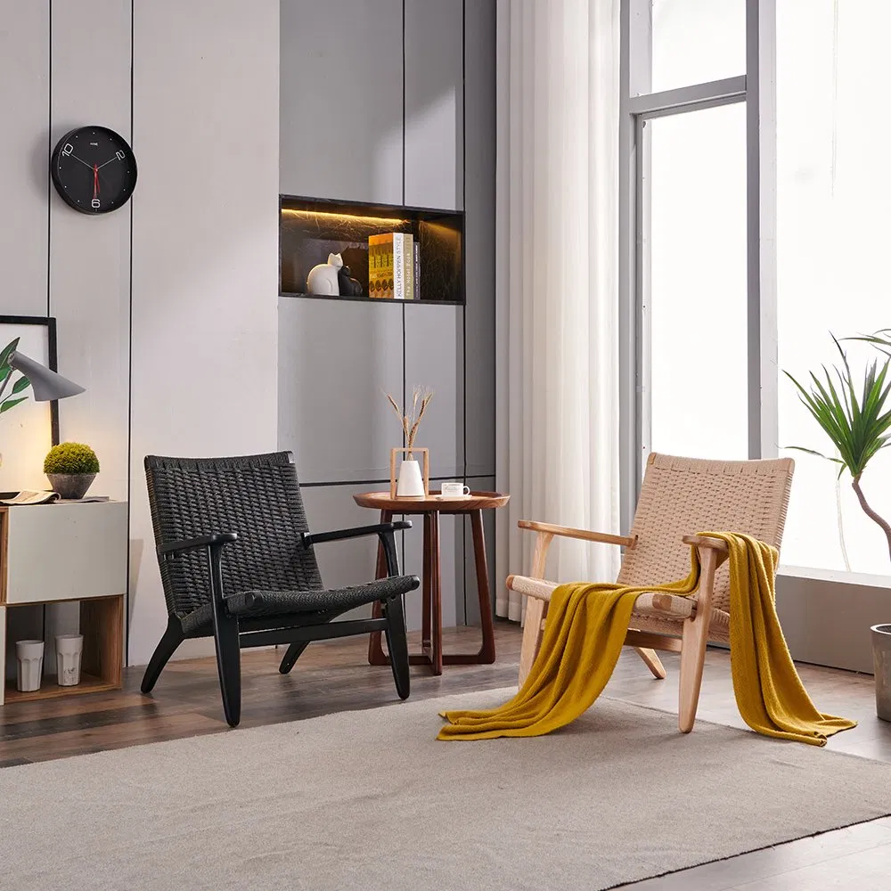 Modern Design Style Outdoor Camping Beach Fast Food Wooden Cafe Dining Chair