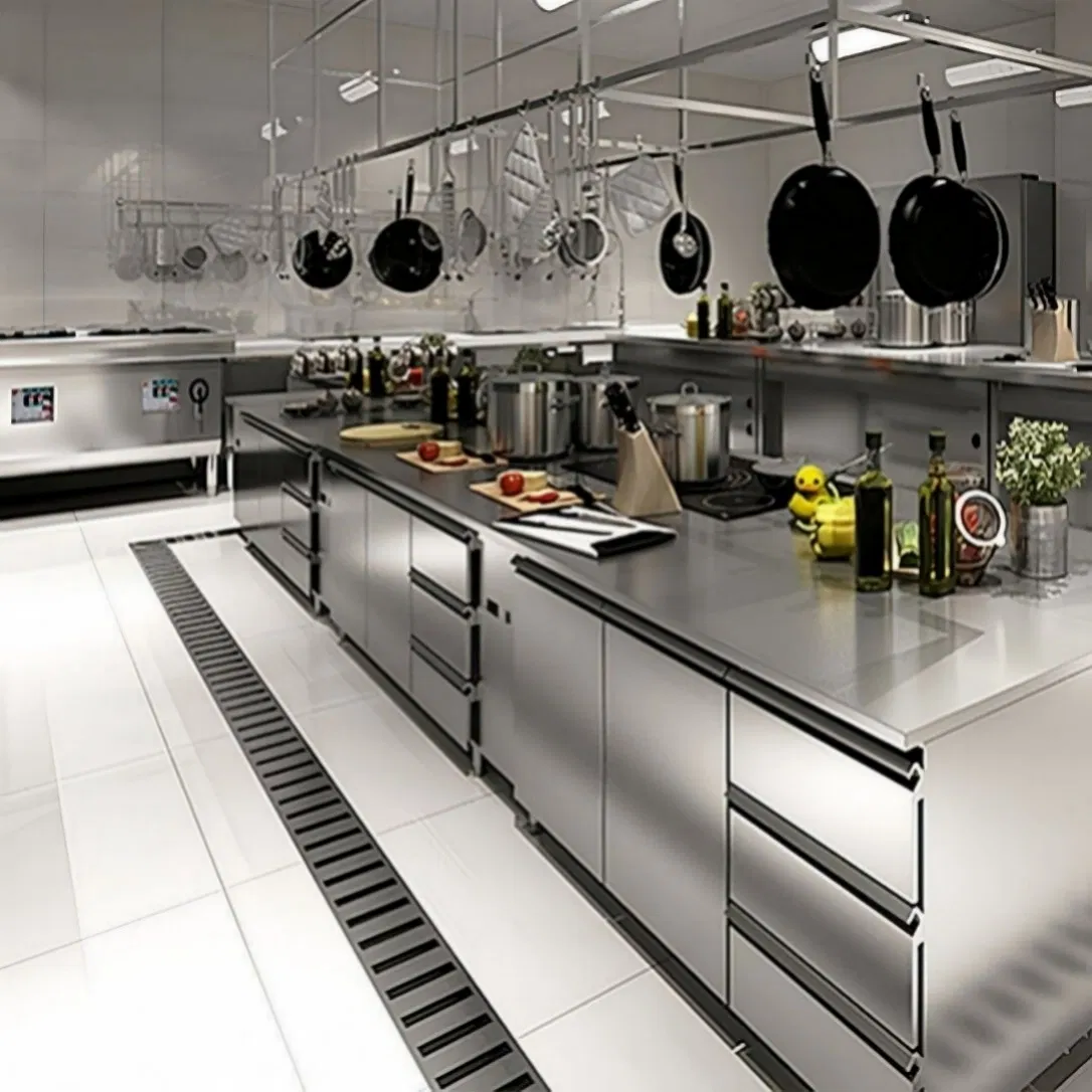 Bespoke Commercial Kitchen System for Corporate Headquarters with Executive Dining and Employee Cafe Facilities