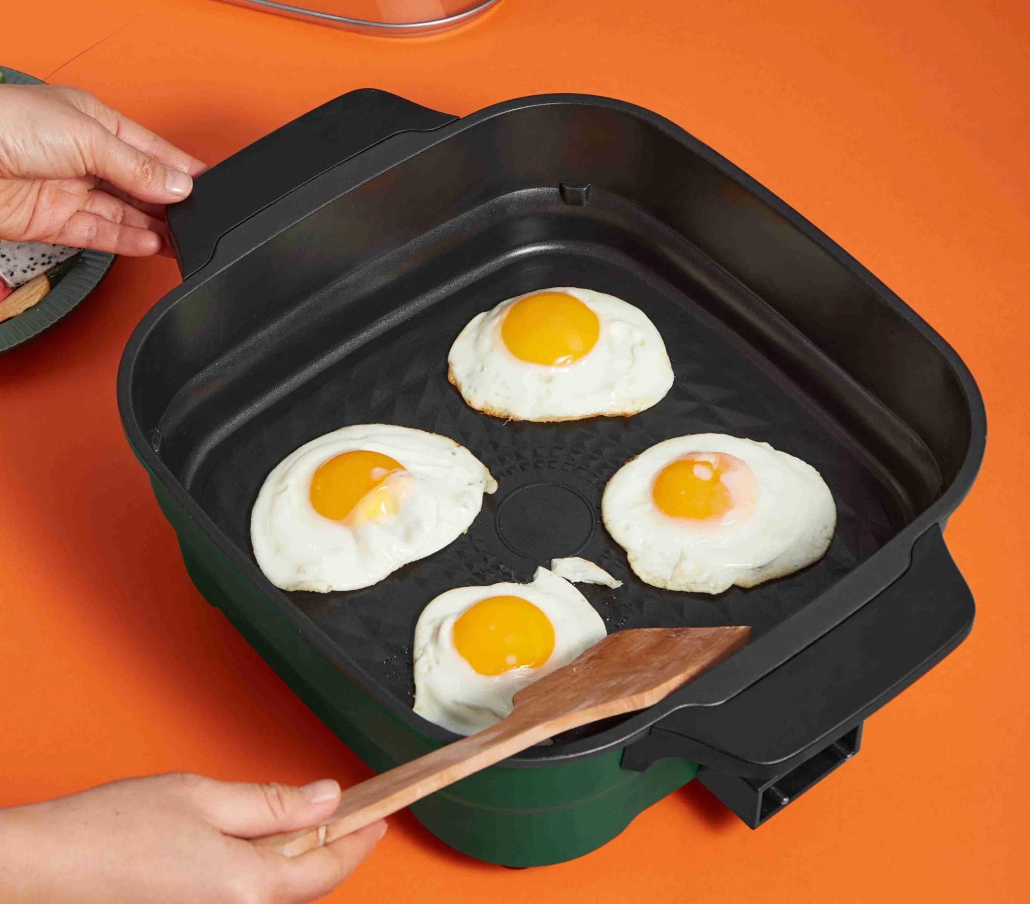 30cm Electric Hot Grill Pan, 1600W, 6L Capacity, Multi-Purpose Cookware