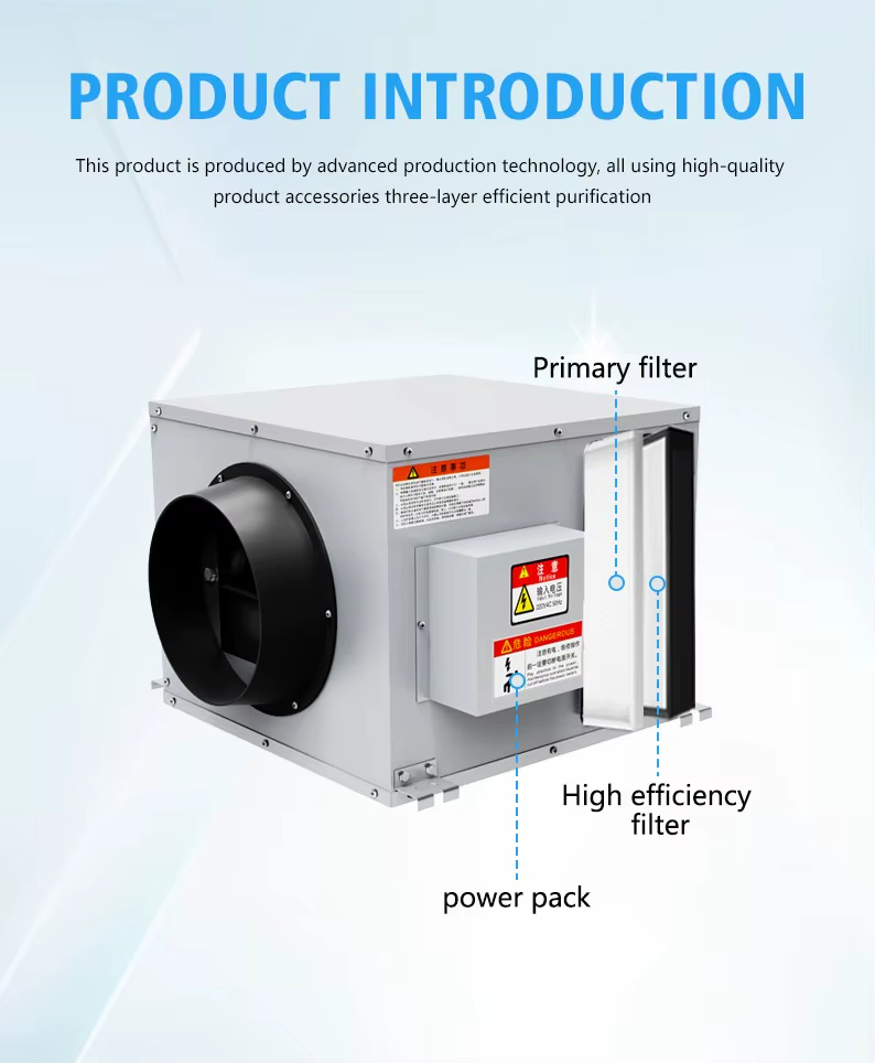 Smart Fresh Air Heat Recovery Ventilation System Ceiling Fresh Air Purifier