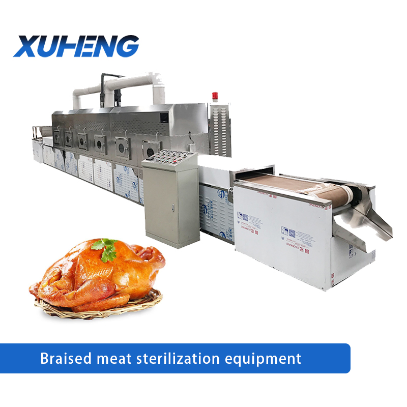 Industrial Automated Meat Cooking Equipment with a Sterilization System Using a Sterilization Tank for Sterilization