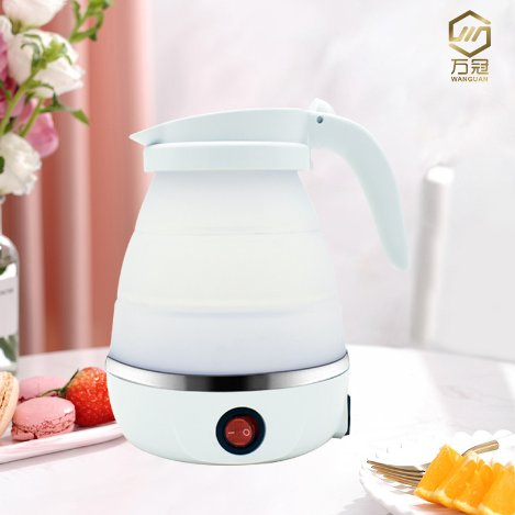 Travel-Sized Electric Kettle Lightweight Silicone Kettle for Convenient Use