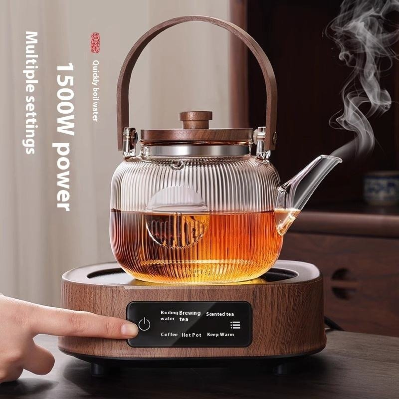 Portable Mini Ceramic Infrared Cooker New Electric Home and Dormitory Tea Stove with Push Button Controls Classical Design