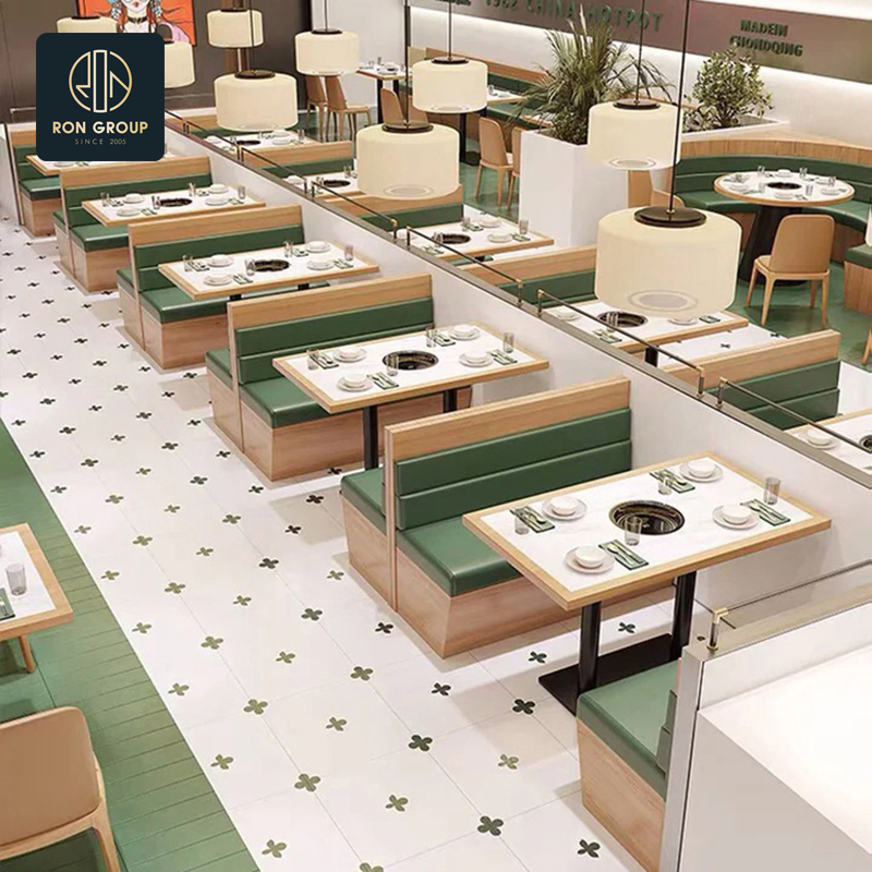 Wholesales Restaurant Coffee Shop Table Fast Food Modern Wood Dining Furniture