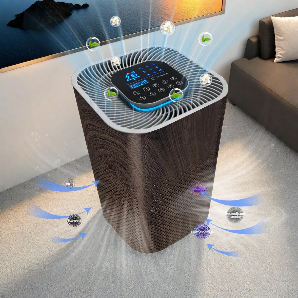 Commercial Air Purification System Equipped with Air Cleaner and SGS Air Purifier