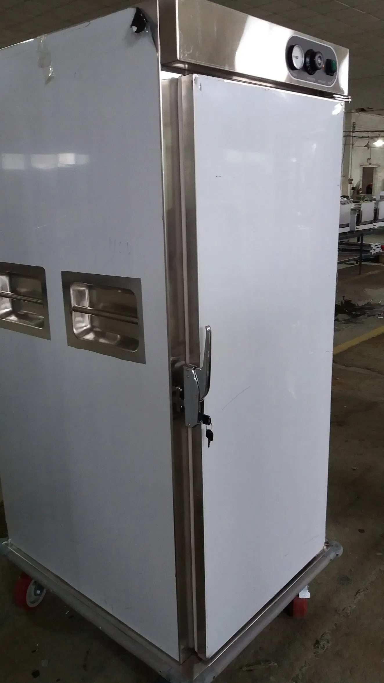 Holding Cabinet Banquet Cart Truck Single Door Mobile Electric Food Warmer Cabinet with 11 Layers CE