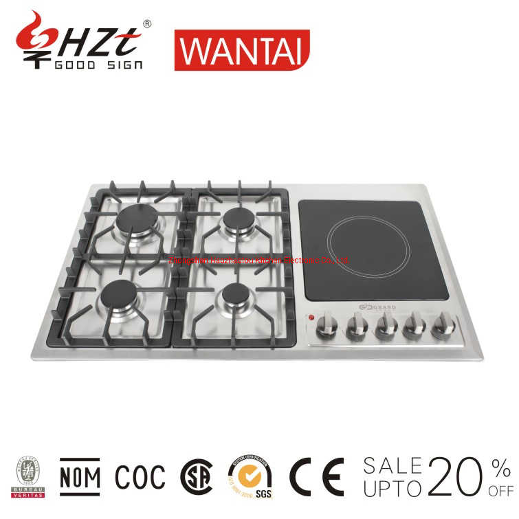 4 Gas 1 Electric Built-in Cooking Portable Gas Range Stove