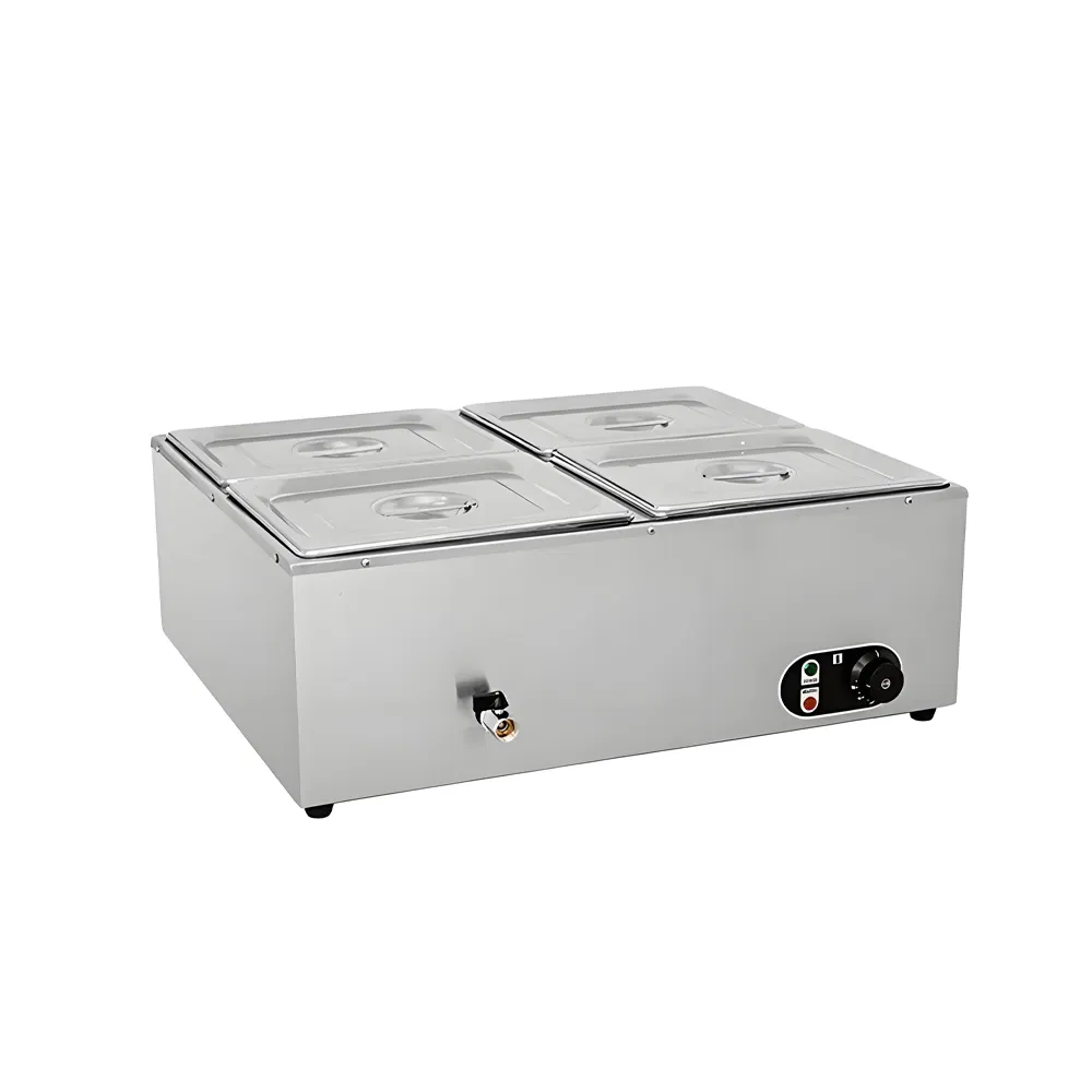 Commercial Food Warmer Electric Stainless Steel Bain Marie Buffet Capacity for Restaurant