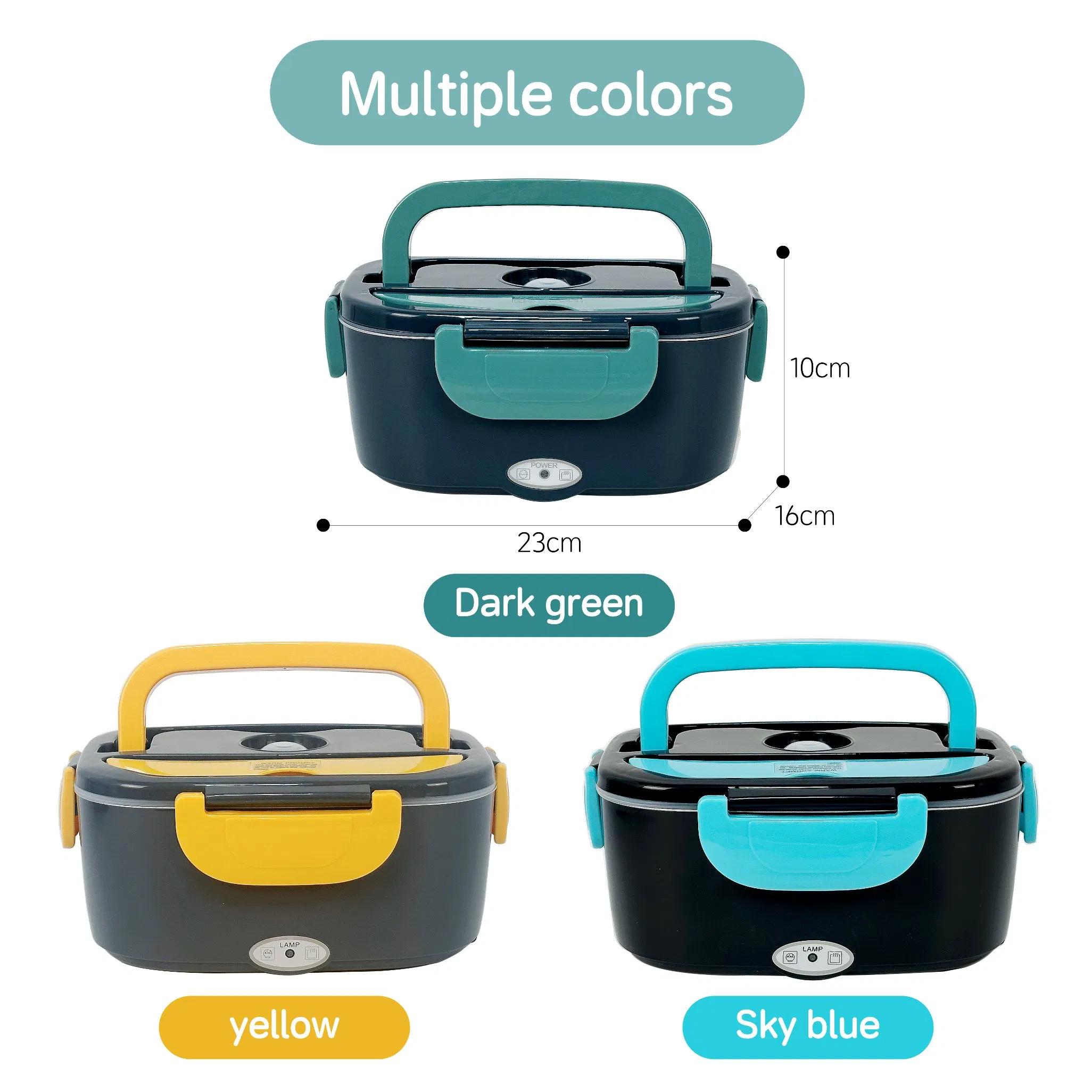 Logo Custom Portable Safe Environmentally Friendly Electronic Heating Lunch Box for Takeout