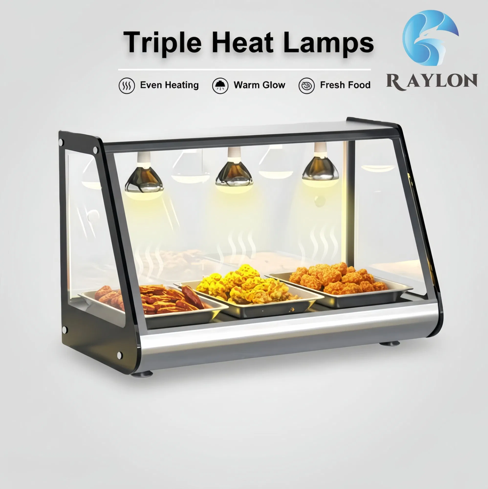 Electric Heated Commercial Food Display Warmer for Fast Food Shop