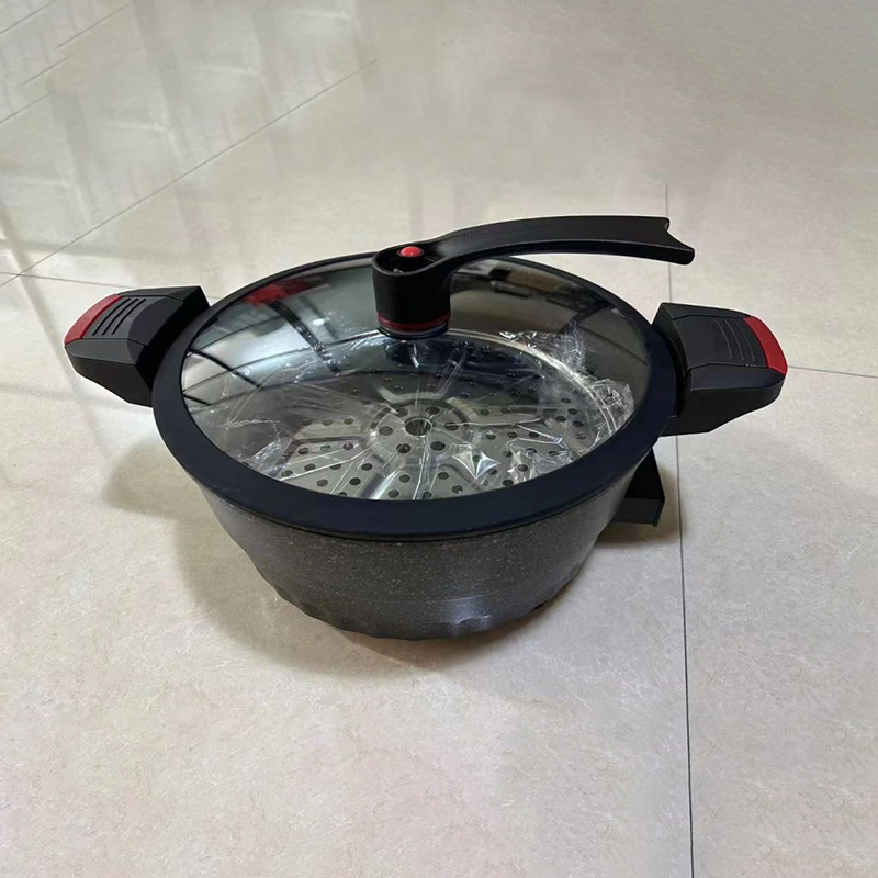 Round Big Size Electric Hot Pot Home Smokeless Non Stick Pressure Electric Cooker