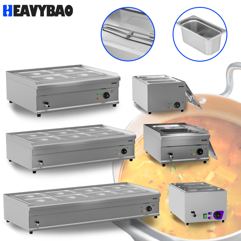Heavybao Wholesale Commercial Buffet Restaurant Stainless Steel Electric Food Warmer