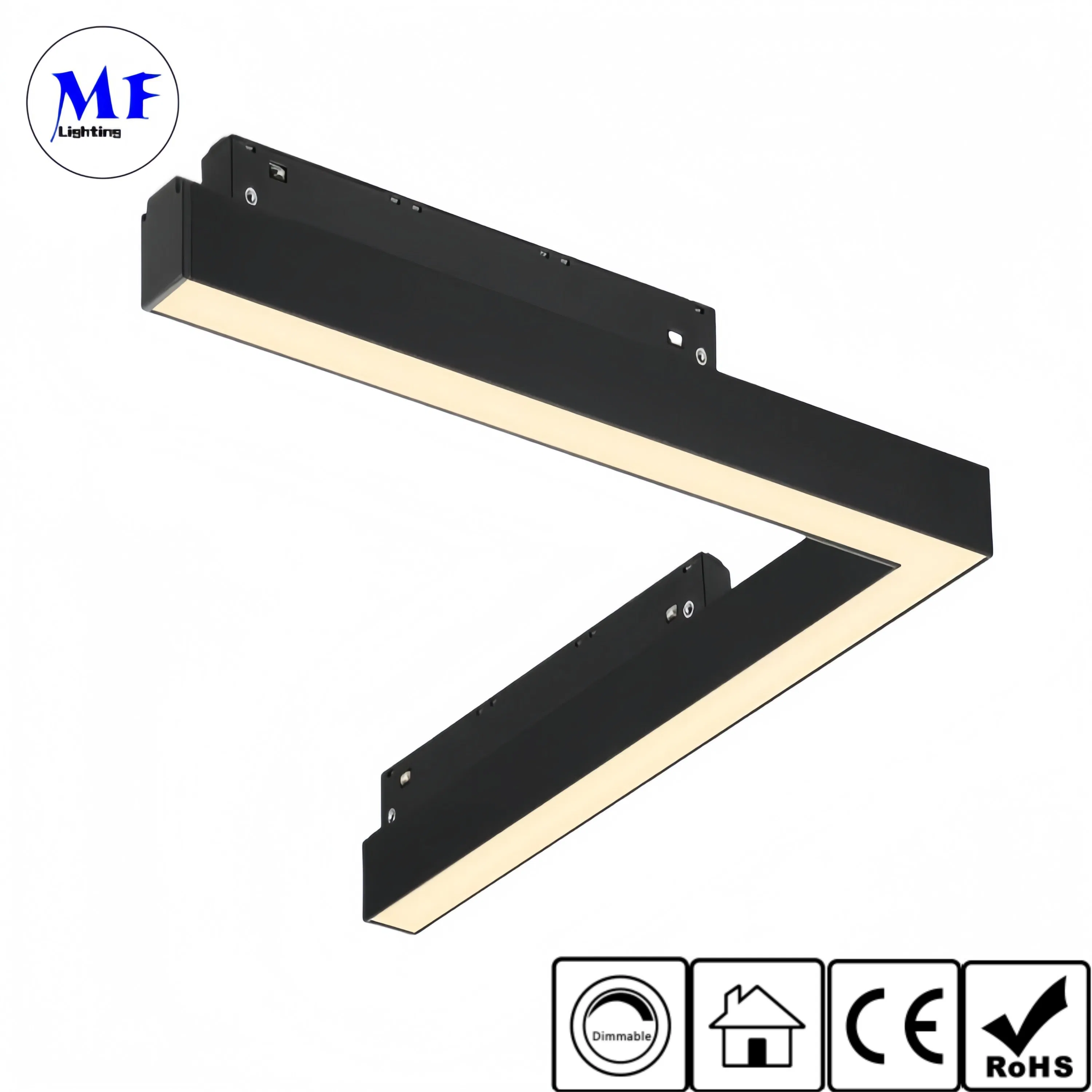 Factory Price 20W 0-10V Dimmable Anti-Glare Surface Mounted LED Magnetic Linear Flood Light for Offices Showrooms Specialty Stores Hotels Villas Clubs