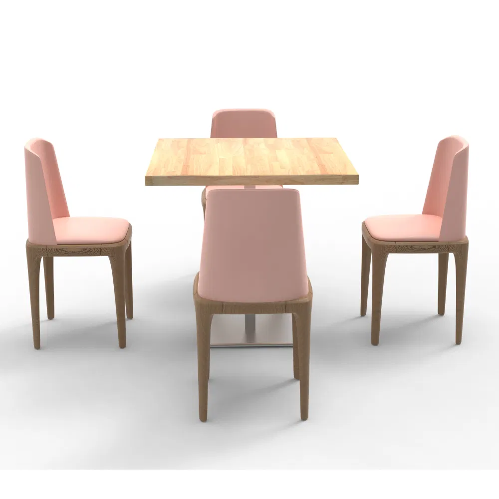 Customized Wooden Dining Chair and Table for Bar Coffee Shop Furniture
