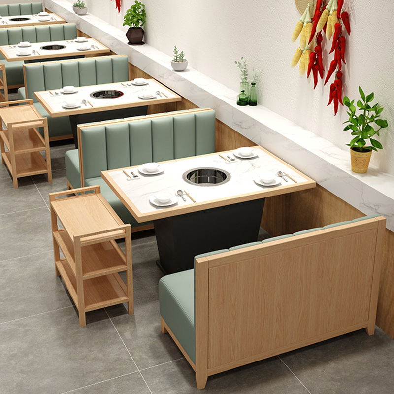 Xijiayi Fast Food Restaurant Sets: Durable Booths and Tables Package