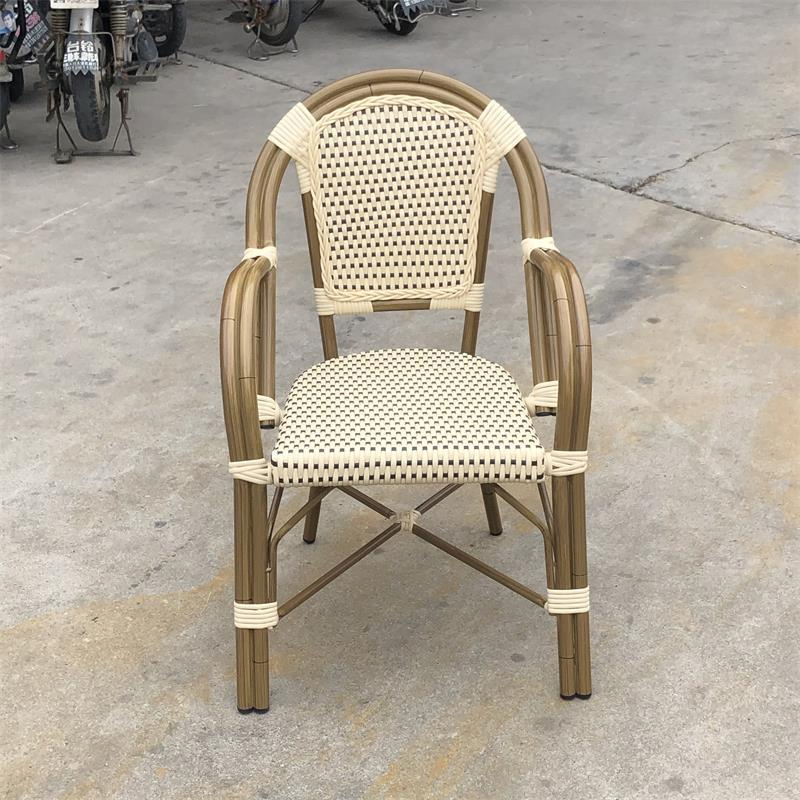 Modern Aluminum Patio Furniture Set Wicker Rattan Coffee Garden Chairs Restaurant Outdoor Garden Furniture