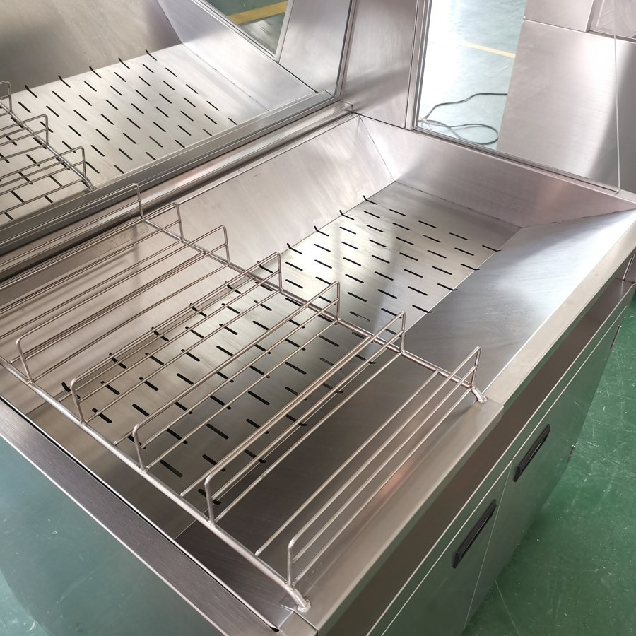 French Fries Warmer/Electric Chips Display Warmer/ Glass Food Warmer Display Showcase