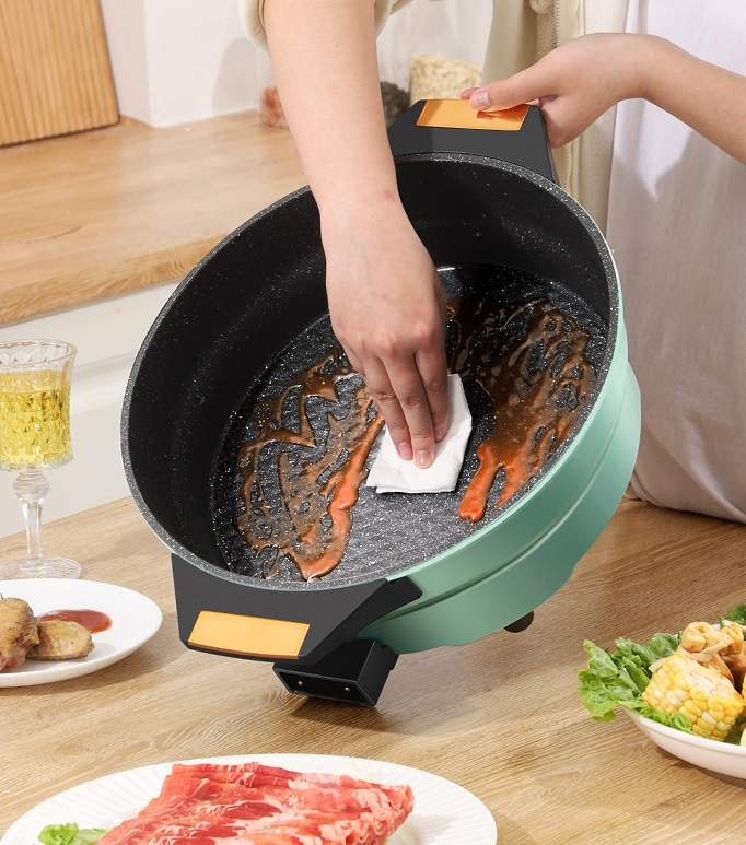 Frying Pan Wholesale Electric Grill Pan Baking Pizza 1600W