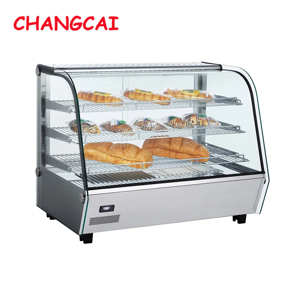 Cc-130L-1 Electric Commercial Use Glass Door Hot Food Snack Warmer Heater Display Showcase Price
