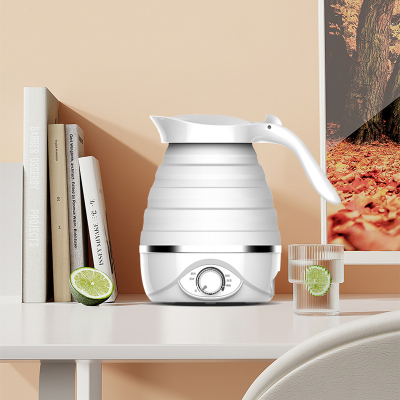 Travel Foldable Electric Kettle, Collapsible Food Grade Silicone Small Kettle
