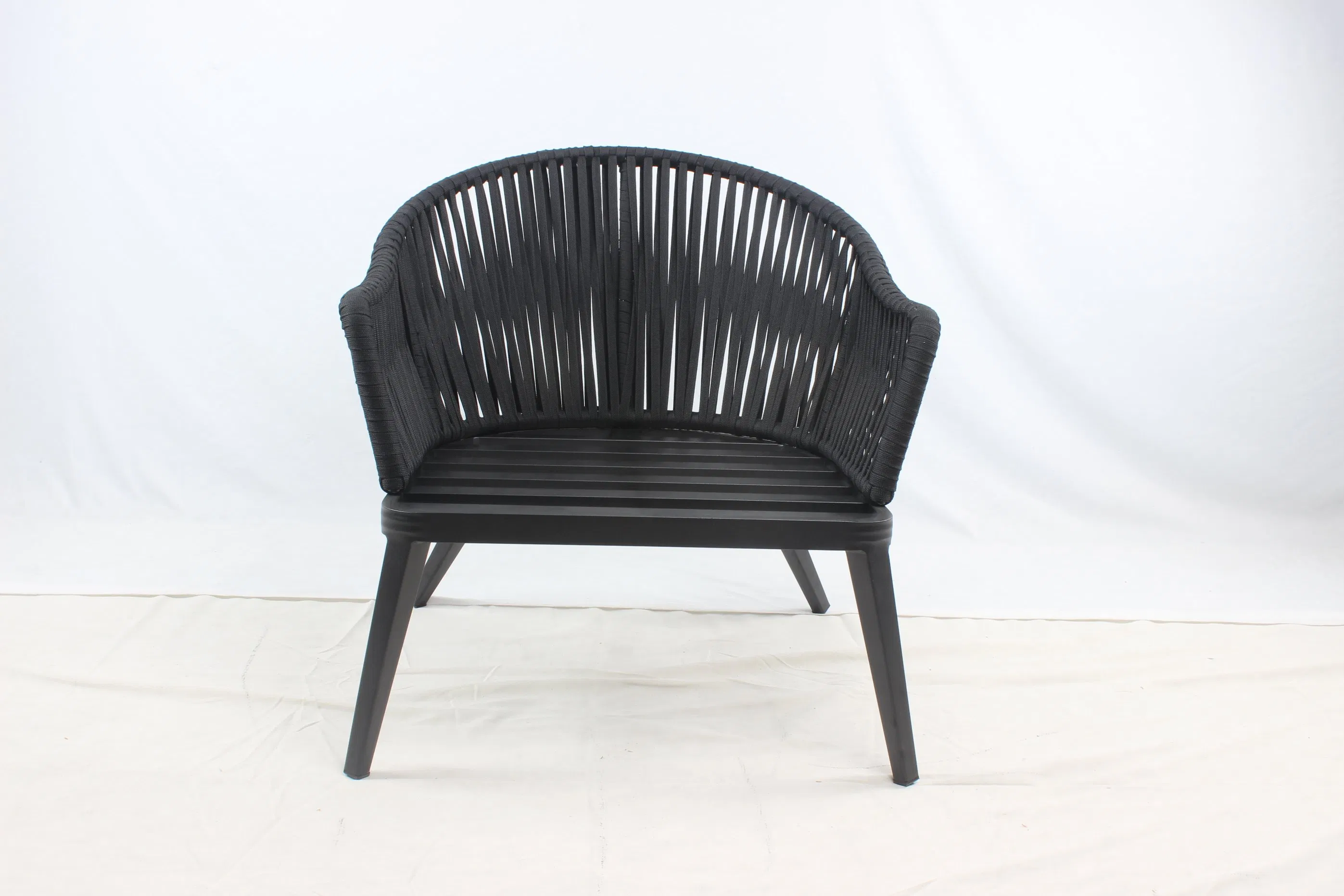 Hotel Project Leisure Rope Loom Chair Outdoor Furniture with Cushion