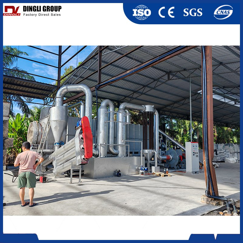 Energy-Efficient Continuous Carbonizer Bamboo Material to Charcoal Coconut Shell Charcoal Making Equipment