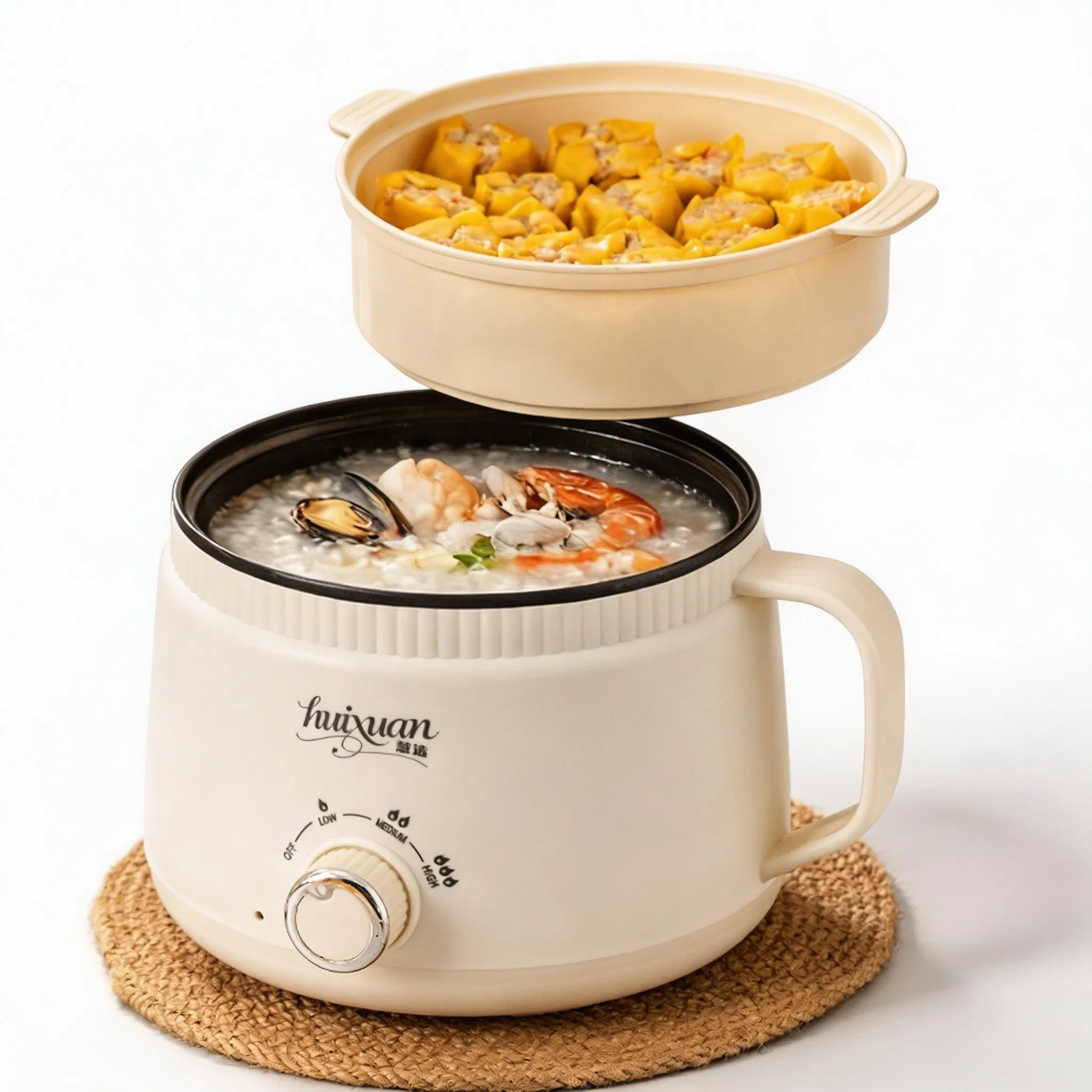 Energy-Saving Electric Cooking Pot Multi-Function Electric Hot Pot Non-Stick Electric Cooker for Quick Meals at Home, Office, Dorm