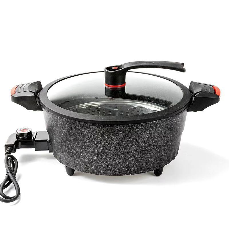 Round Big Size Electric Hot Pot Home Smokeless Non Stick Pressure Electric Cooker