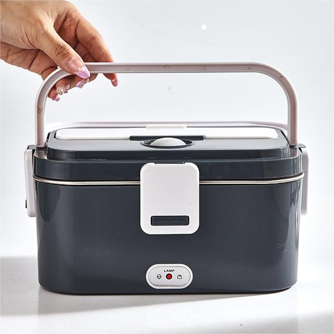 Aohea ODM Manufacturerer Lfgbfdarohs Food Portable Electric Lunch Box 2 Layers 2L Heating Cooking with Factory Compartments New BPA Free Kid