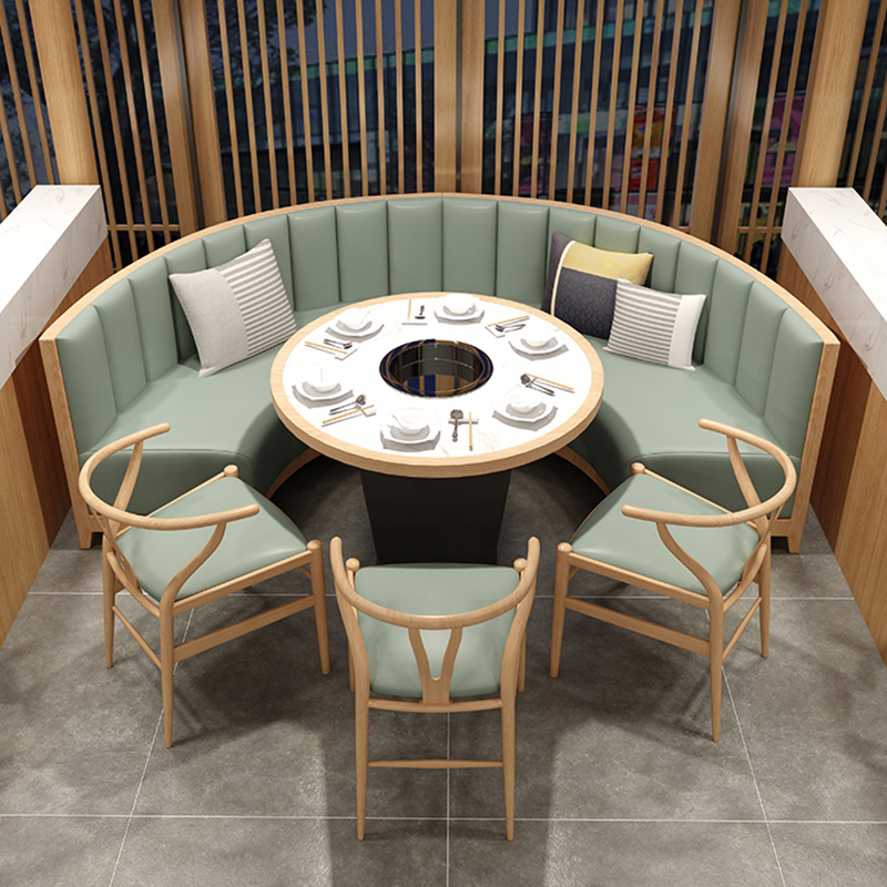 Xijiayi Fast Food Restaurant Sets: Durable Booths and Tables Package