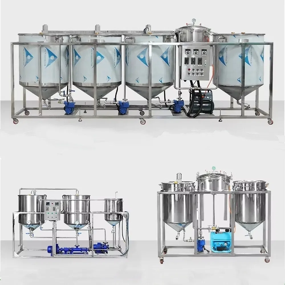 PLC Controlled Stainless Steel Edible Cooking Oil Refinery Equipment for High-Volume Production