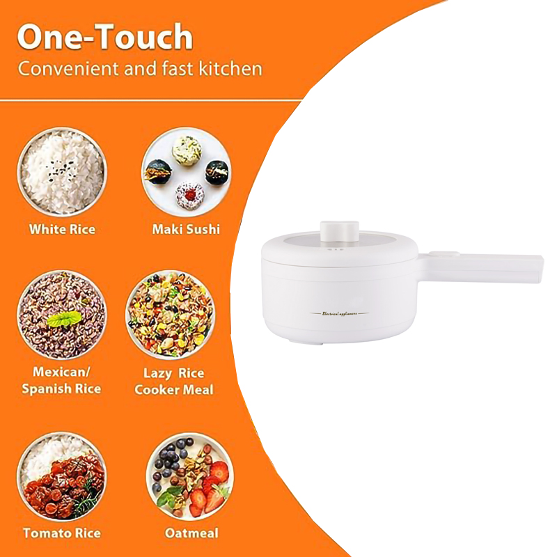 Multipurpose Electric Cooking Pot Soup Maker Food Processor Fast Cooking Skillet Non-Stick Coating Cooking Surface Electric Frying Pan