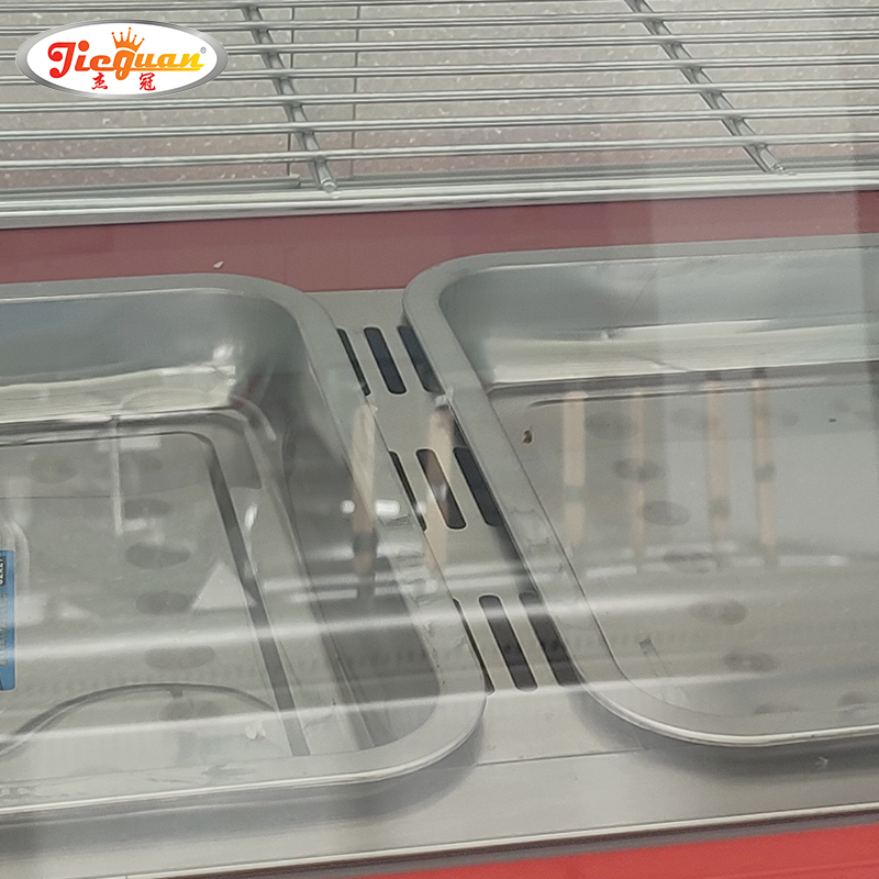 Electric Warmer Display Hot Food Showcase Bread Chips Drink Beverage Holding Cabinets Heat Lamp Curved Glass for Restaurant Set Kitchen Equipment Catering