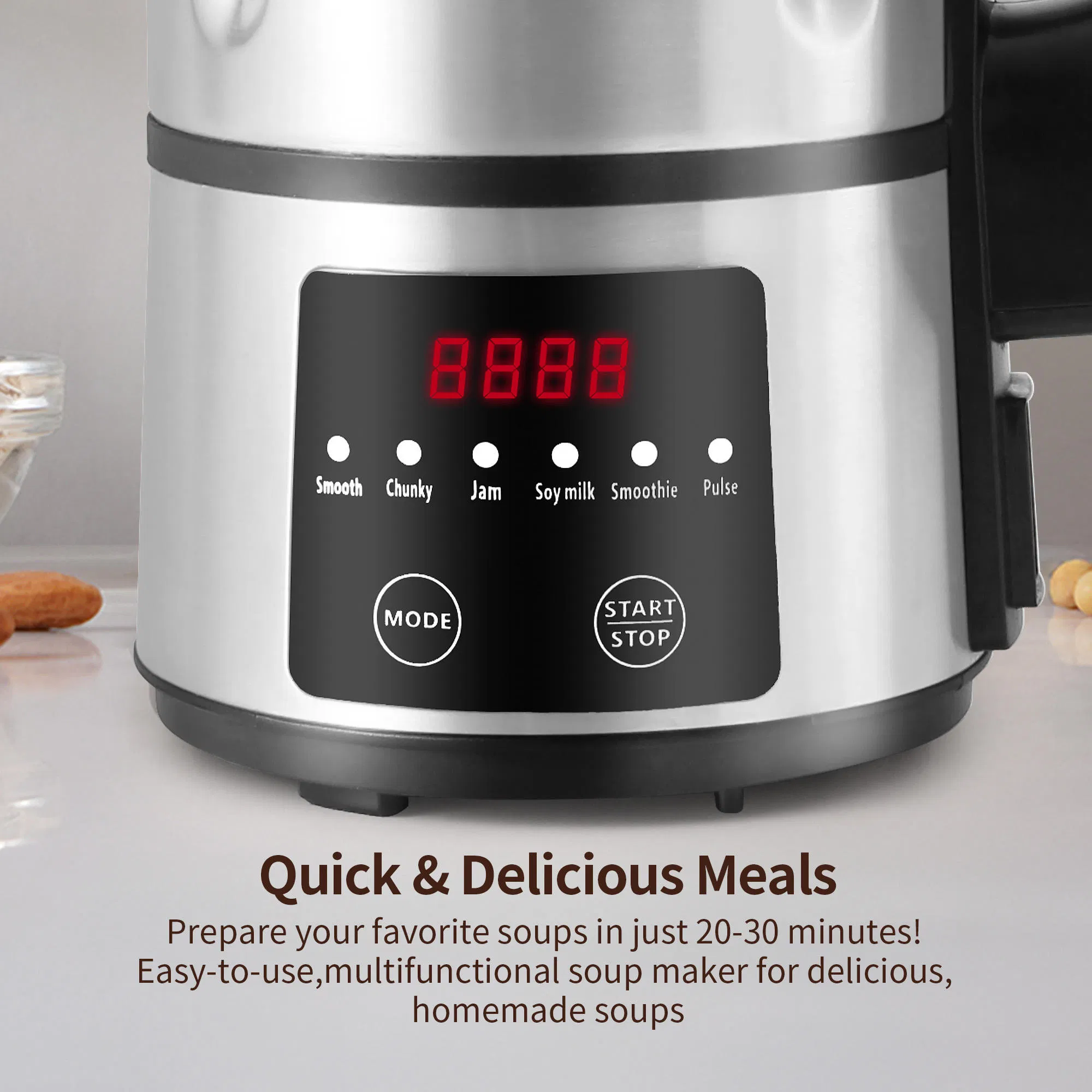 OEM ODM Stainless Steel Electric Soup Machine Maker Small Kitchen Appliance Soy Soup Maker