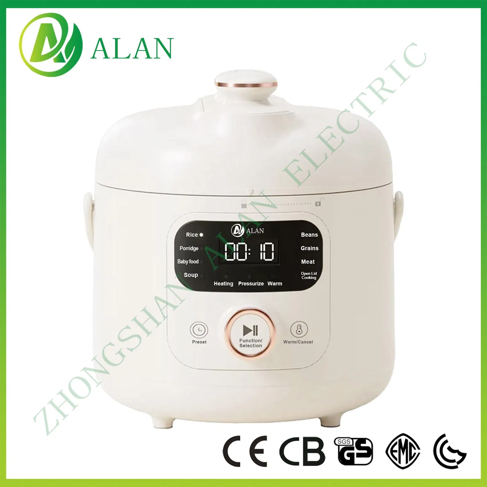 3-12L Multi-Function Household Kitchen Home Appliance Electric Rice Cooker Mechanical Mode Electrical Pressure Cooker with Knob