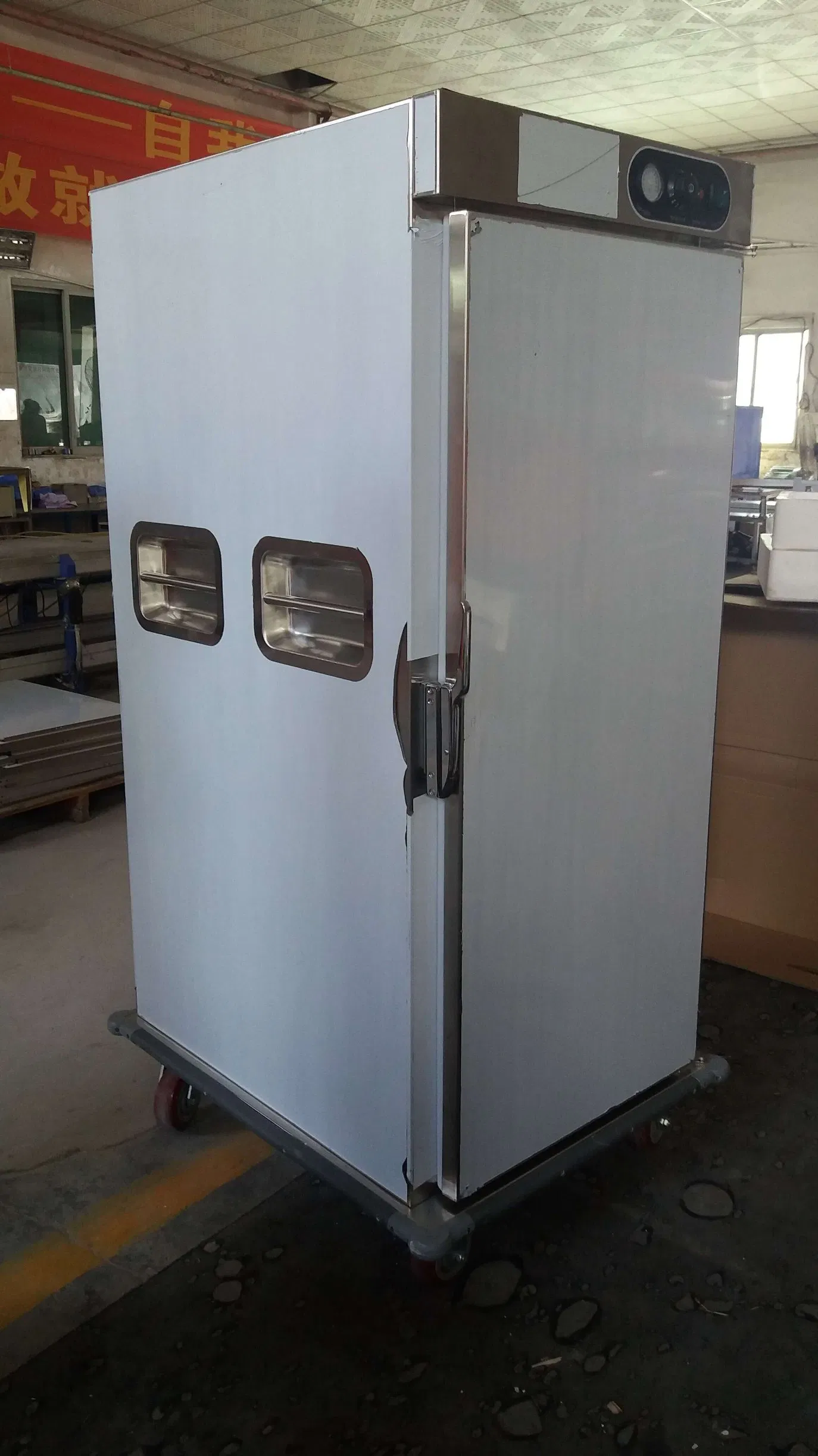 Holding Cabinet Banquet Cart Truck Single Door Mobile Electric Food Warmer Cabinet with 11 Layers CE