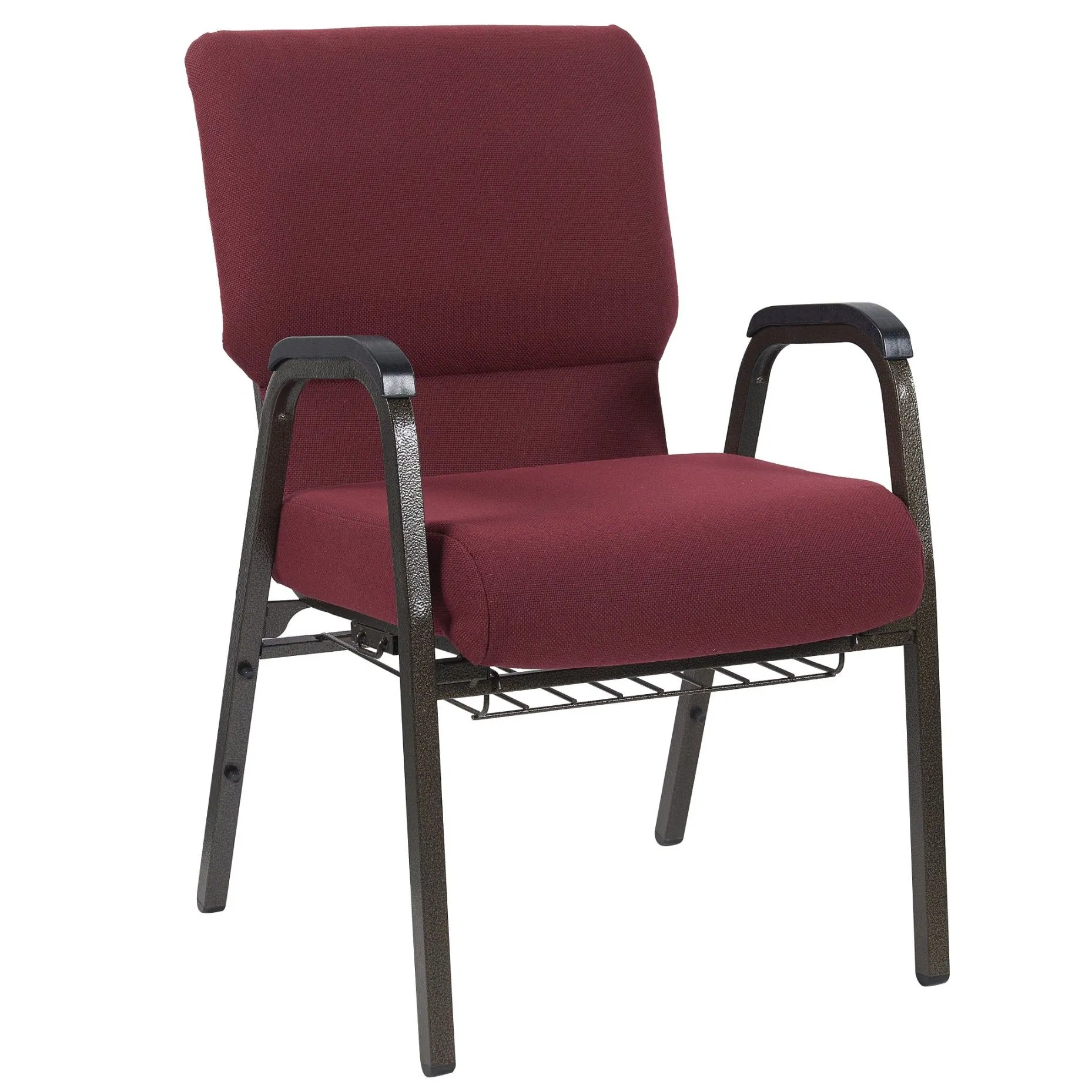 Durable Metal Church Seating with Armrests for Congregation (ZG13-009)