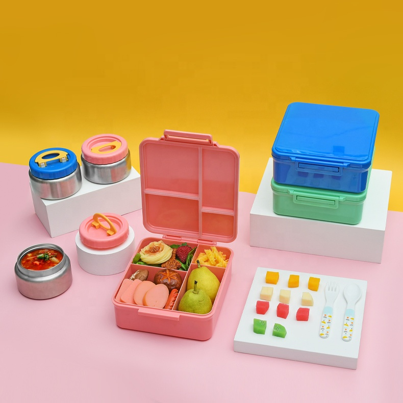 Oumego Wholesale Amazon Children Colorful Bento Box Lunch Box Steel Lunch Box Dabba Stainless Steel Steel Lunch Box Electric Heating Steel Lunch Box Gift Steel