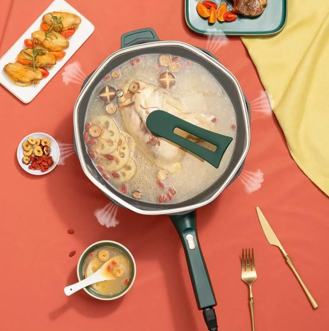 Precise Control Electric Grill Pan Fry Cooking 32cm, 1500W