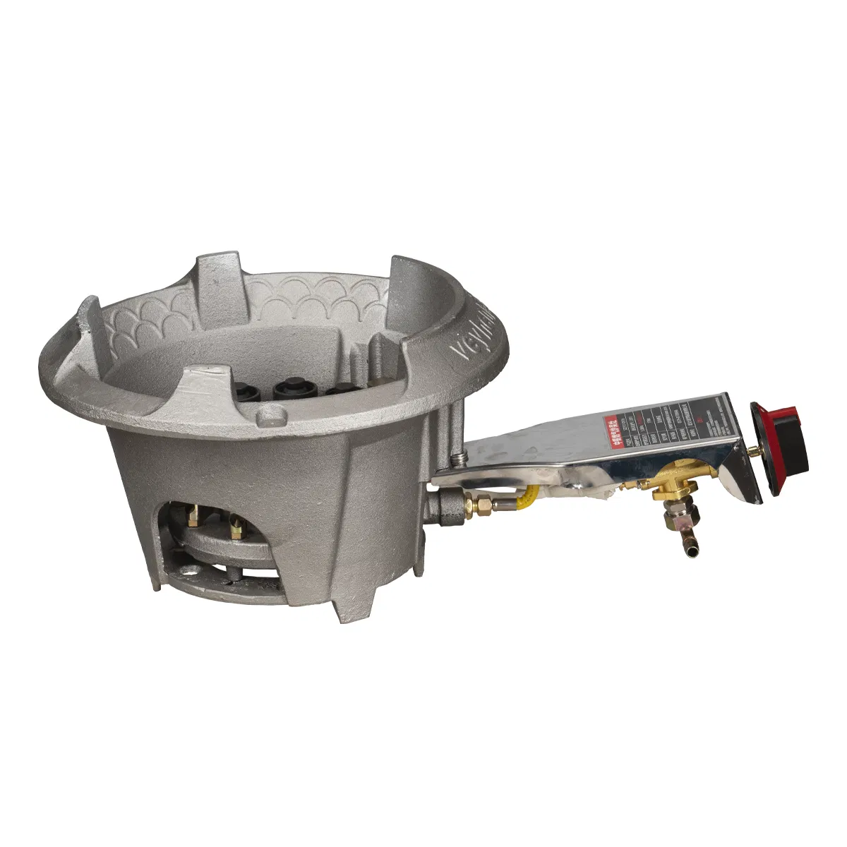 Outdoor Portable Gas Stove with Electronic Ignition and Cast Iron Surface
