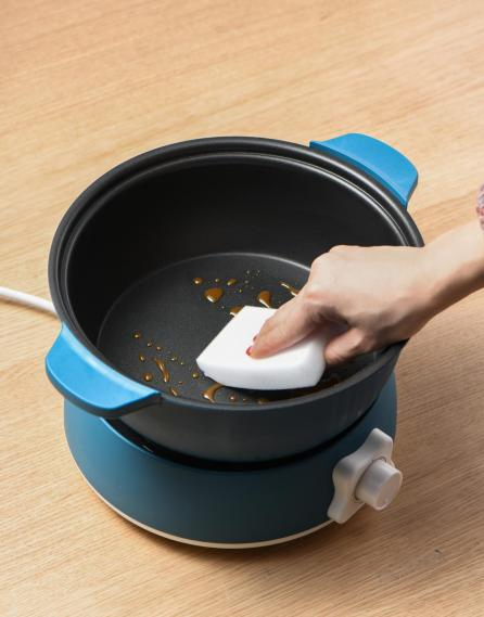 Removable Heating Plate Electric Deep Pot and Grill Pan 26cm